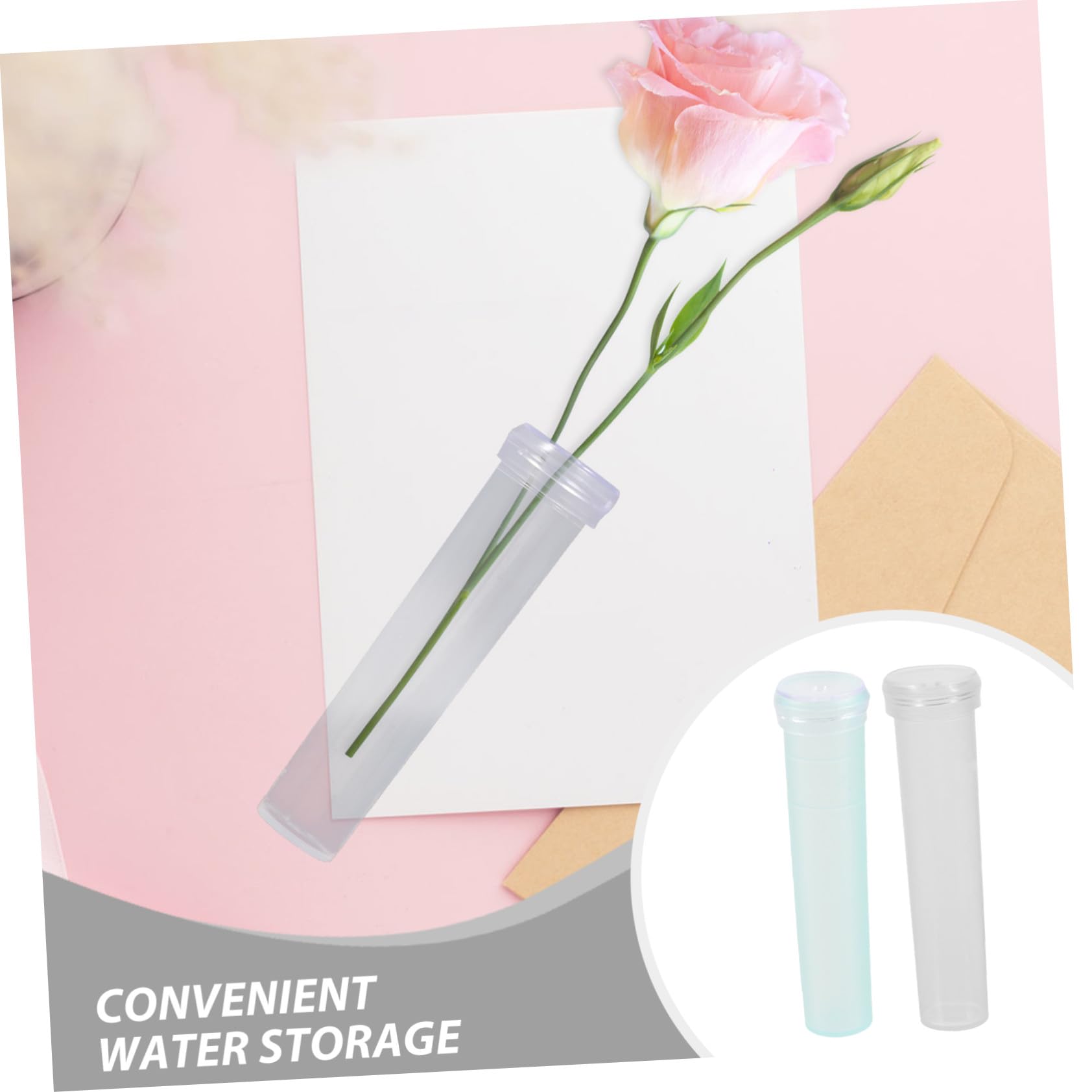 GALPADA 200stücke Wasserröhrchen Für Blumen Transparente Kunststoffröhrchen Blumenröhrchen Für Stiele Blumenampullen Reagenzgläser Für Arrangements Nährröhrchen Für Frischblumen Blumenröhr