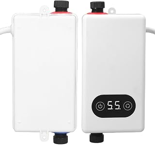 Tankless Water Heater Mini Stainless Steel Design Safe Heating with Anti Leakage Protection for Kitchen Bathroom Public Toilet