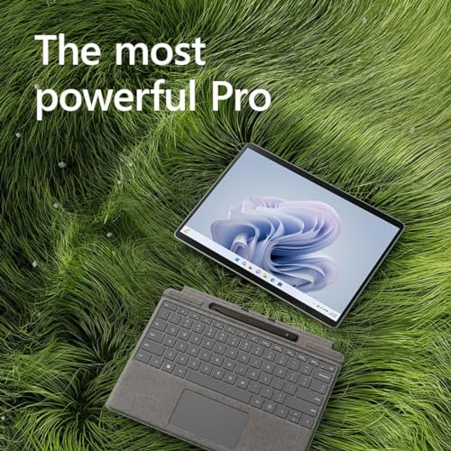 Image of Microsoft Surface Pro 9 (2022), 13 inch 2-in-1 Tablet & Laptop, Thin & Lightweight, Intel 12th Gen i5 Fast Processor for Multi-Tasking, 8GB RAM, 256GB Storage with Windows 11, Platinum, Microsoft Copilot
