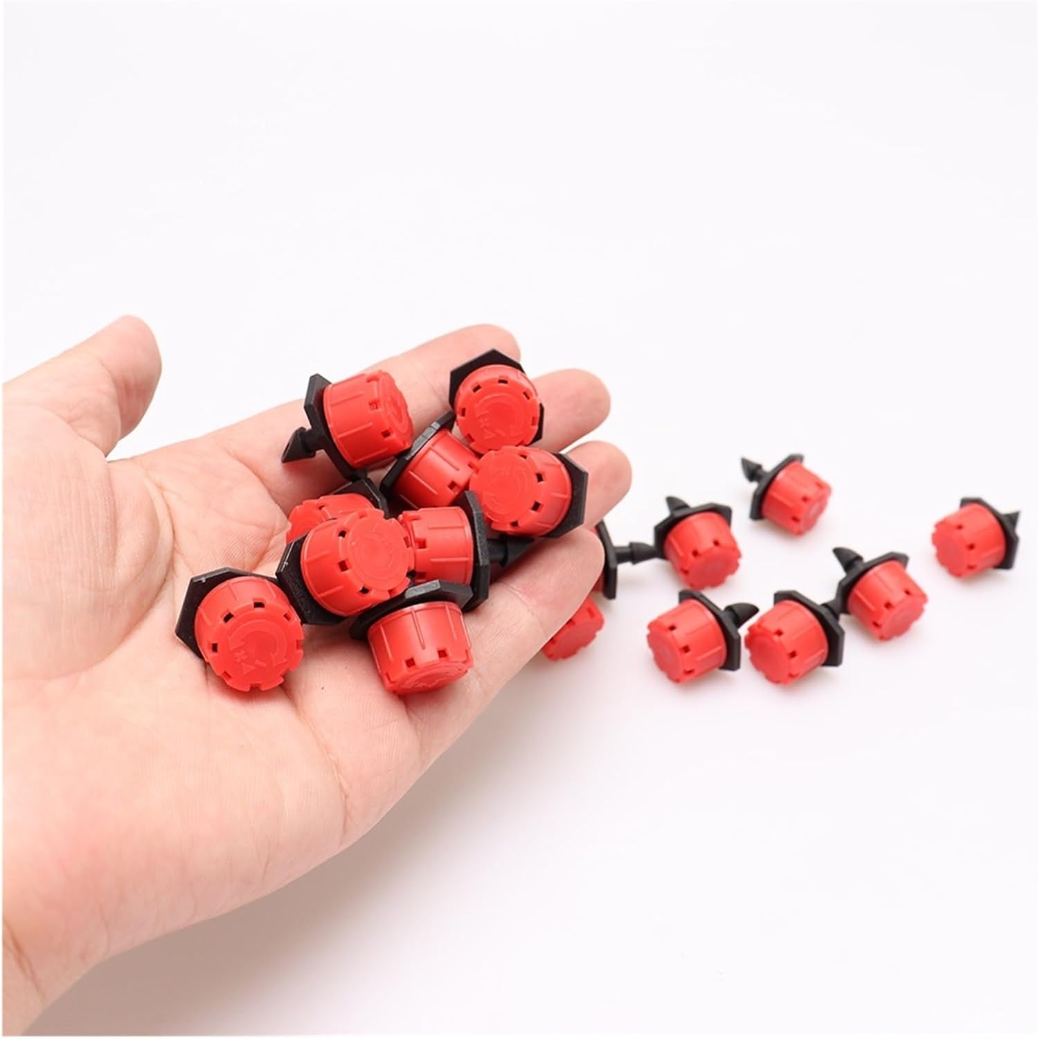 Adjustable Irrigation Drippers 500pcs Adjustable 4/7mm Micro Nozzles Irrigation Dripper Emitter Watering Sprinkler Anti-Clogging