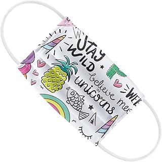 Kids Weekend Fun Pattern 1-Ply Reusable Face Mask Covering