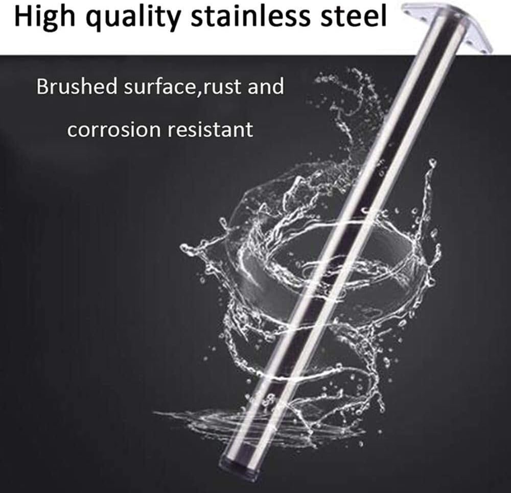 Stainless Steel Furniture Legs Adjustable Table Feet, Custom Height 5cm-130cm/2in-52in, Hardware Furniture Accessories(1pcs,2130cm/8.412in)
