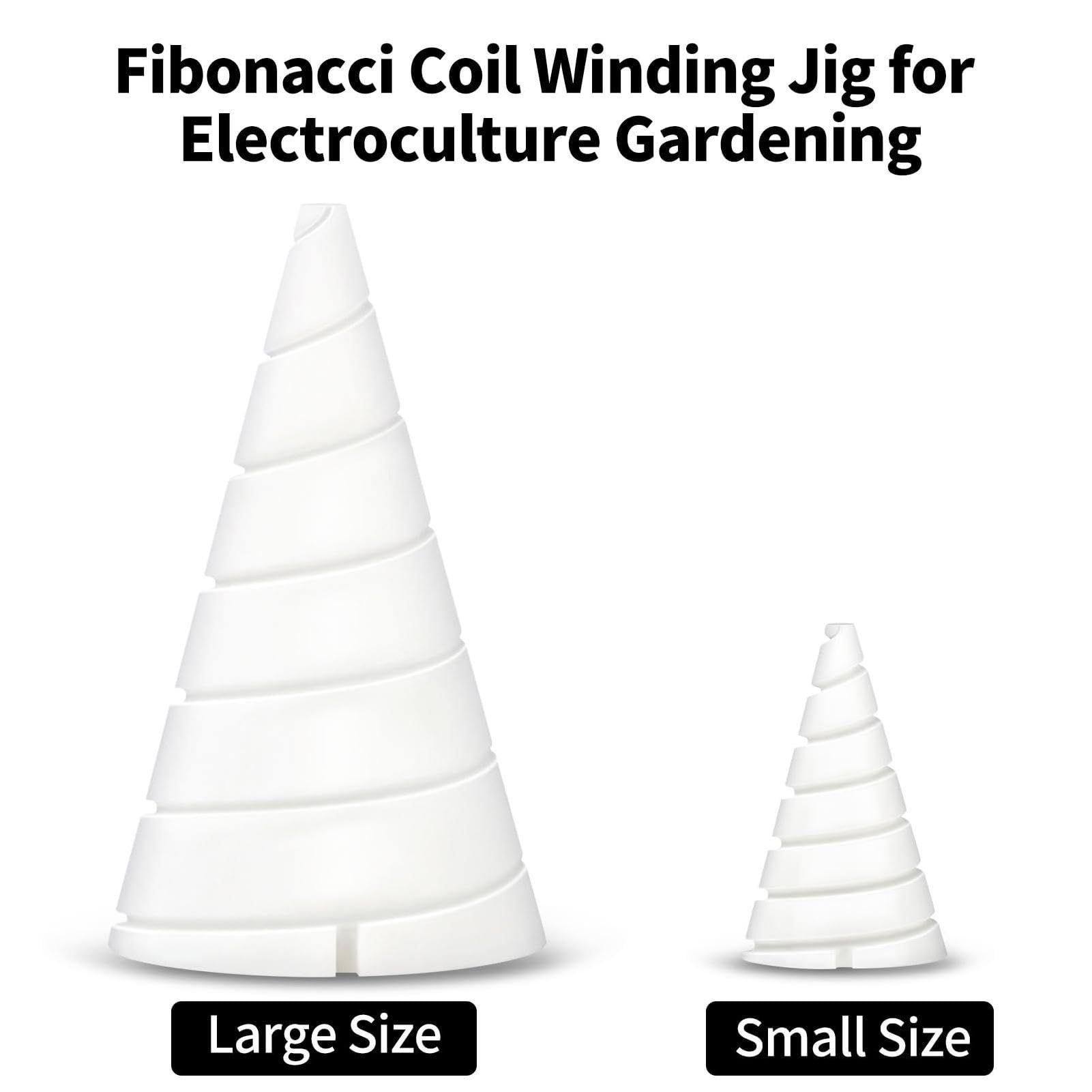 2 Plantilla para antenas de hilo de cobre Plantilla para bobinado en espiral Plantilla para bobinado en espiral para electrocultura Herramientas de jardinería para el cultivo de plantas hortalizas