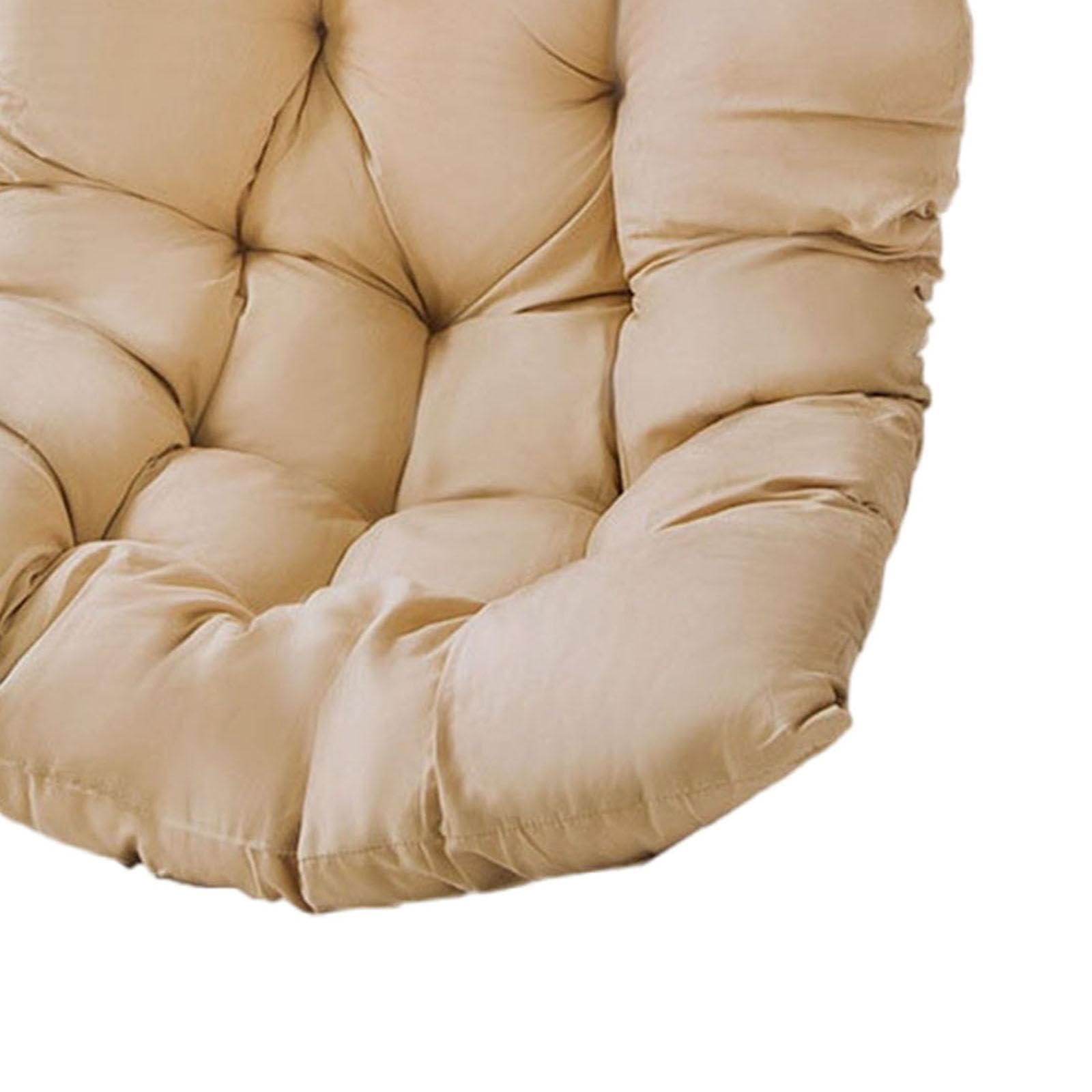 Cojín Colgante para Silla de Huevo, Cojín para Asiento de Exterior, Accesorios para Muebles, Tapete para Silla de Jardín para Decoración, Caqui
