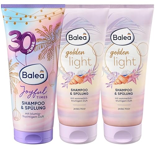 Balea 2-in-1 Shampoo & Spülung Set: Joyful Times & Golden Light