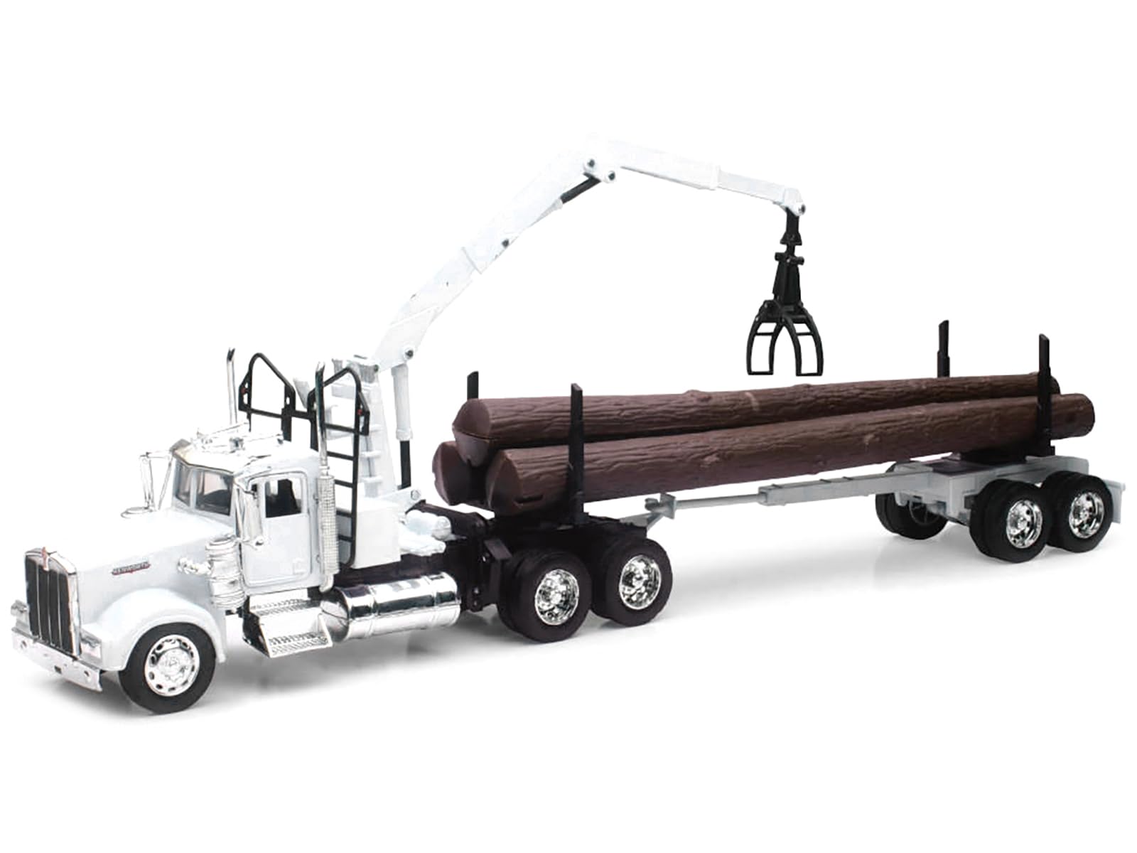 Amazon.com: Kenworth W900 Log Hauler with Grabber White with Log
