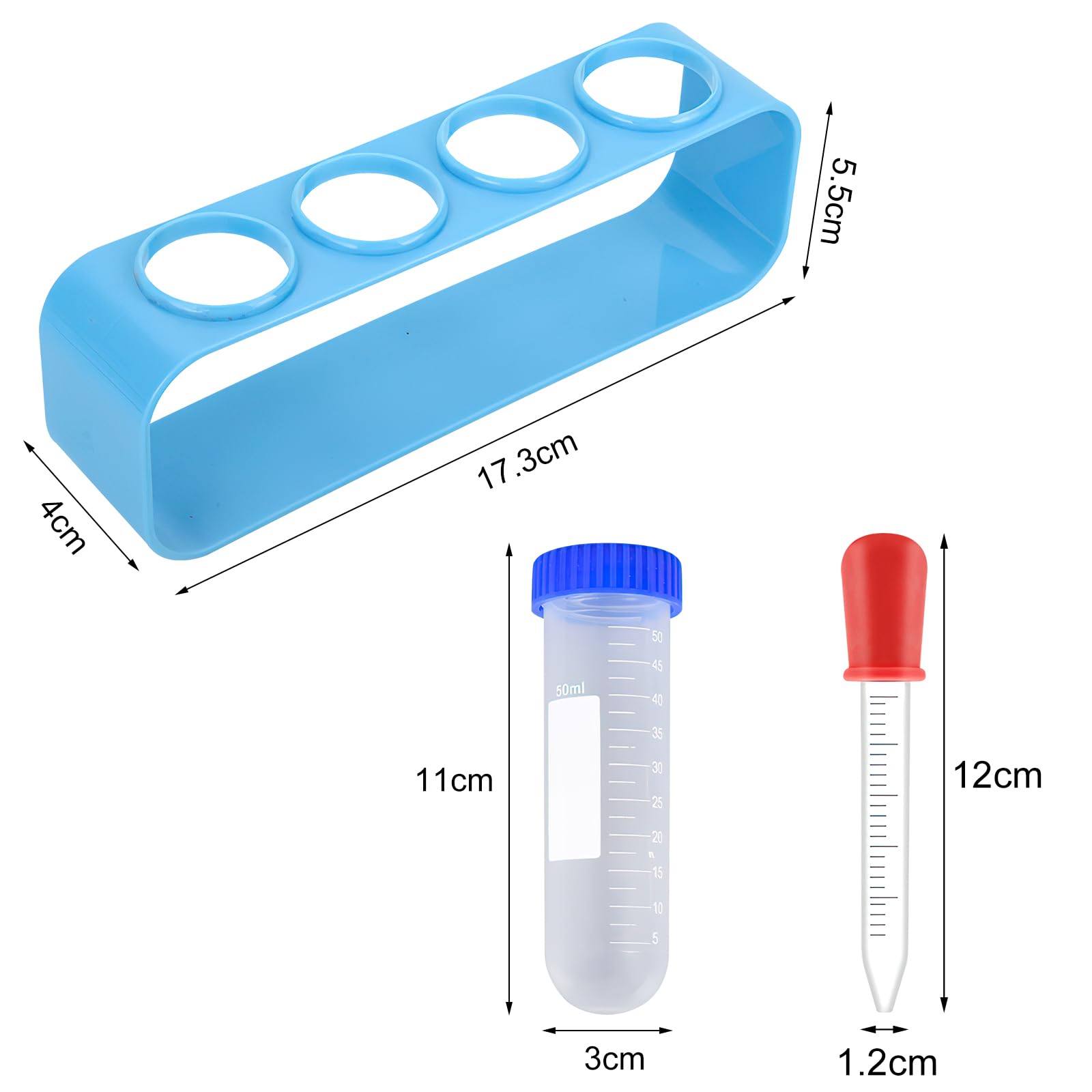 30 PCS Eprouvette Plastique Tube A Essai Plastique Tube à Essai