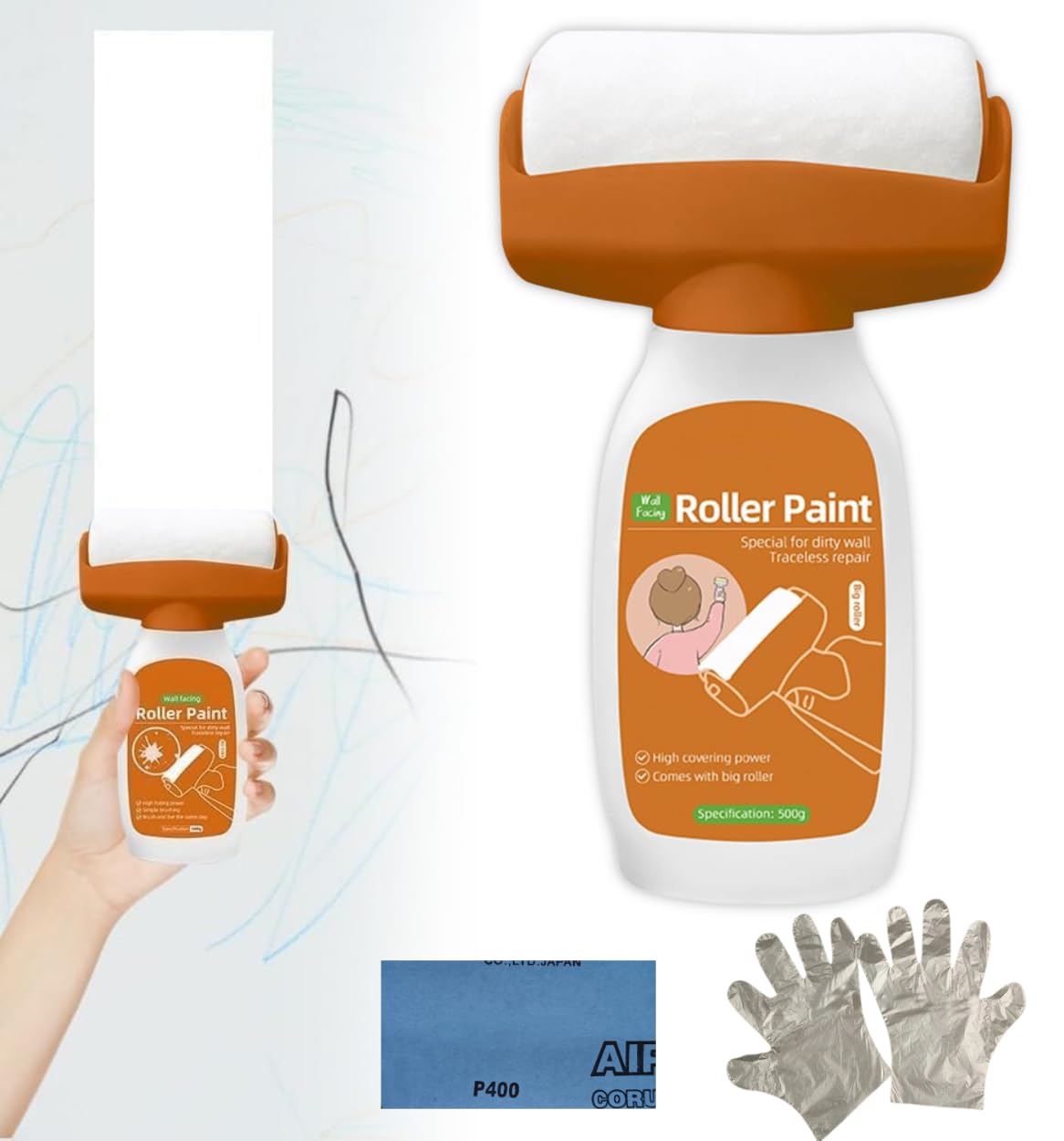 Zaptec Wall Repair Paint Roller