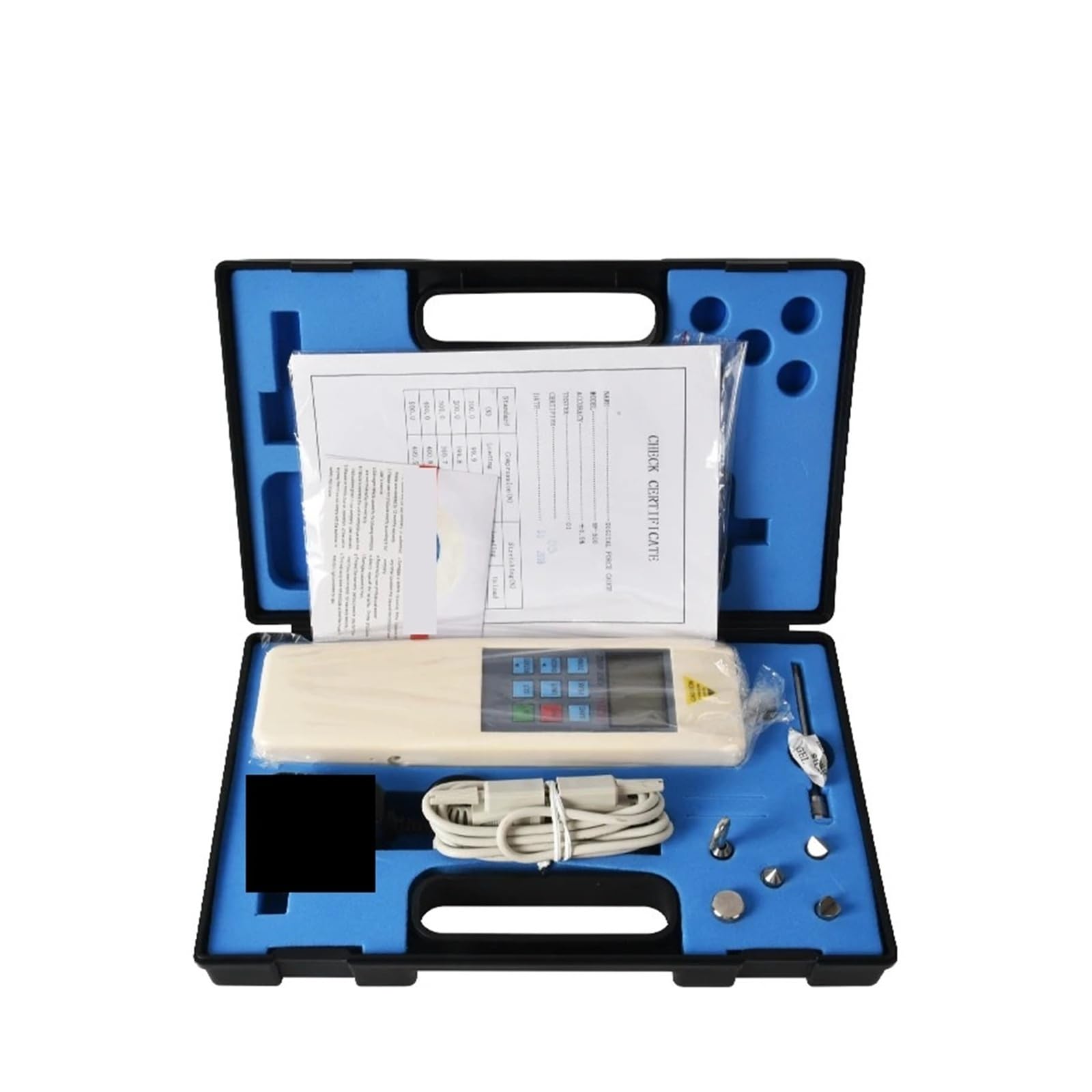 2N Digital Push Pull Force Gauge Dynamometer mit LCD-Display for Labor-Zug- und Druckbelastungstests Mehrere Einheitenoptionen(10N)