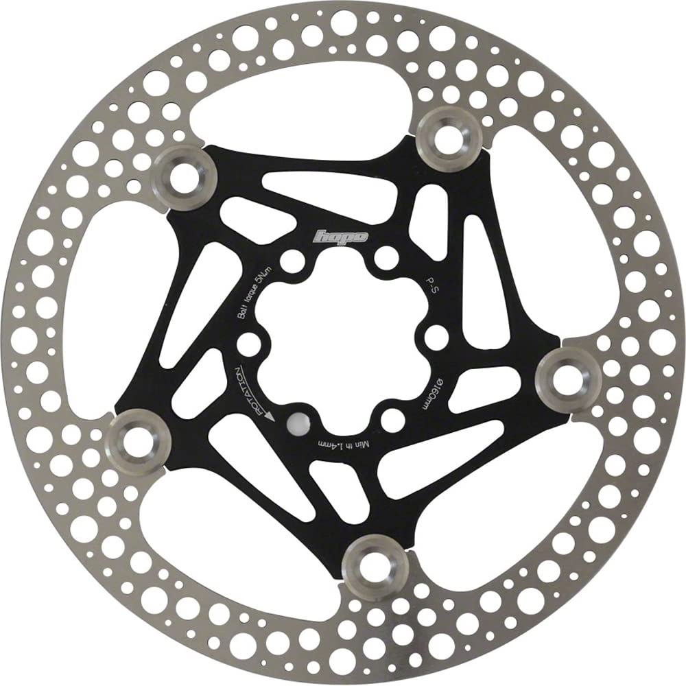 Amazon.com: Hope Floating Road Disc Rotor: 160mm Black : Sports