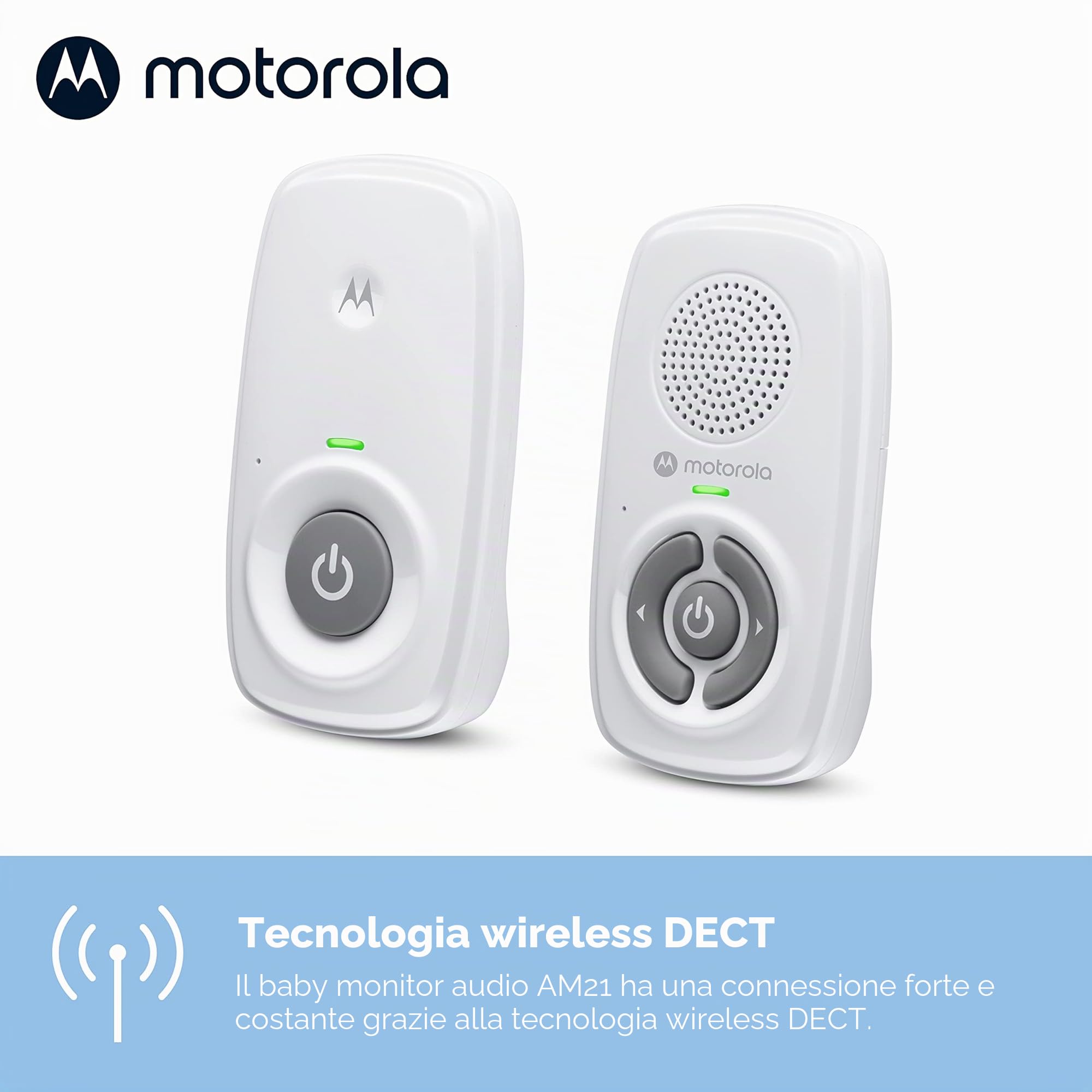 Motorola Nursery AM21/MBP21 Monitor Audio Baby DECT 300m