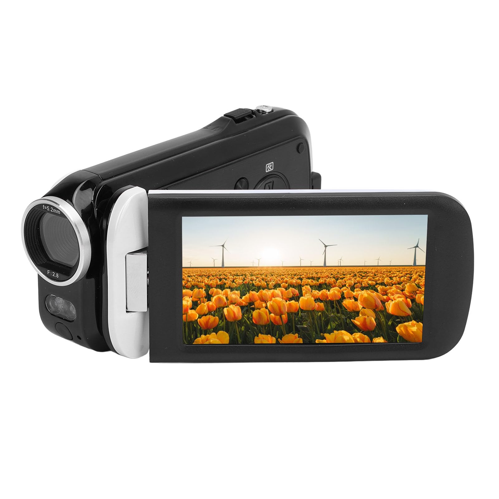 8K Camcorder Video Camera — Video Camera with 3 Inch Screen 48MP 2.7K 18X Zoom Fill Light 1500mAh Camcorder for Growth Recording Traveling — Camcorders