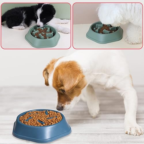 Miniatura 2 de Tazones de alimentación lenta para perros de razas grandes, comedero lento, cuencos pequeños de alimentación lenta para perros, comedero para