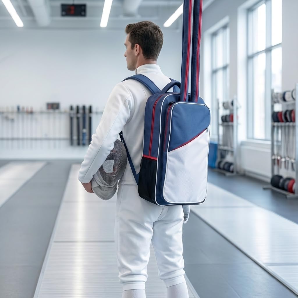 Aufbewahrungstasche für Epi-Säbel und Folienausrüstung – tragbarer Hema-Schwert-Rucksack für Zäune, Schwert, Anzug und Maske