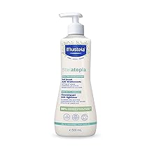 Mustela Stelatopia Gel Detergente per Pelle con Estrema Secchezza o Dermatite Atopica, Corpo e Capelli, Neonati, Bambini, Tutta la Famiglia – Lenisce il Prurito, Senza Profumo (500ml)