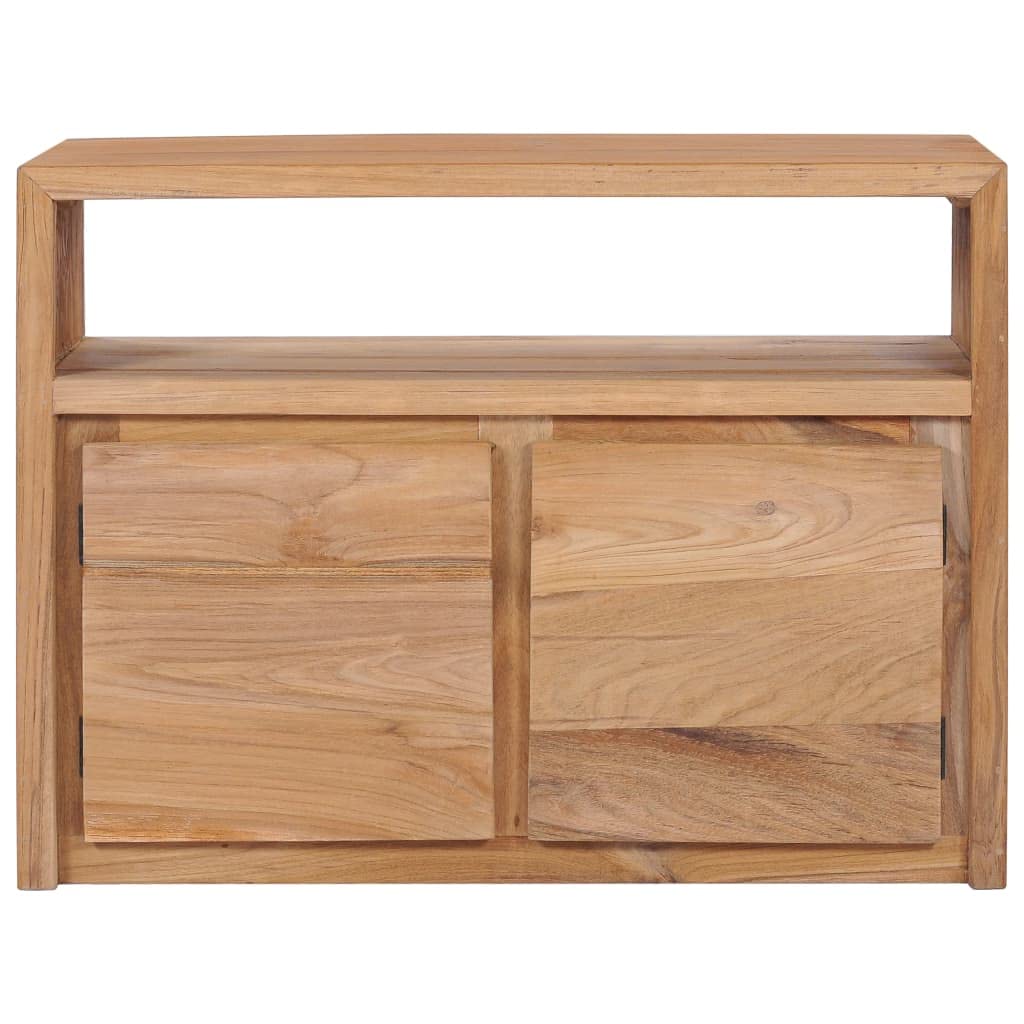 Kredens 80 × 30 × 60 cm z litego drewna tekowego, skrzynia drawers, komoda, szafka na korytarz, szafka na komody, szafka na pranie do sypialni