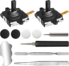 Joystick Replacement Kit for Meta Quest 2 Controller/ for Oculus Quest 2 Controller(11 in one), Repair Accessories for Oculus Quest 2 Controller, Including Joystick, T5 Screwdriver, Tweezer, Pry Tool
