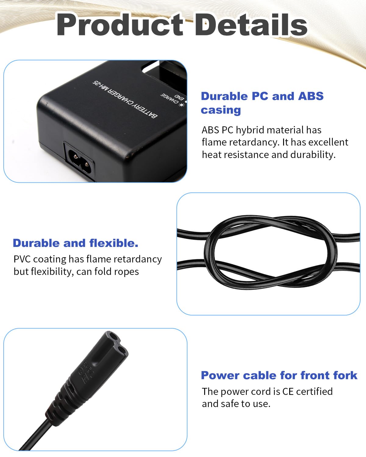Caricabatterie MH-25/25a per batteria Nikon EN-EL15 EL15a EL15b EL15c compatibile con fotocamera Nikon D500 D600 D610 D750 D780 D800 D810 D850 D7000 D7100 D7200 Coolpix Z5 Z6 Z7 Z8 V1