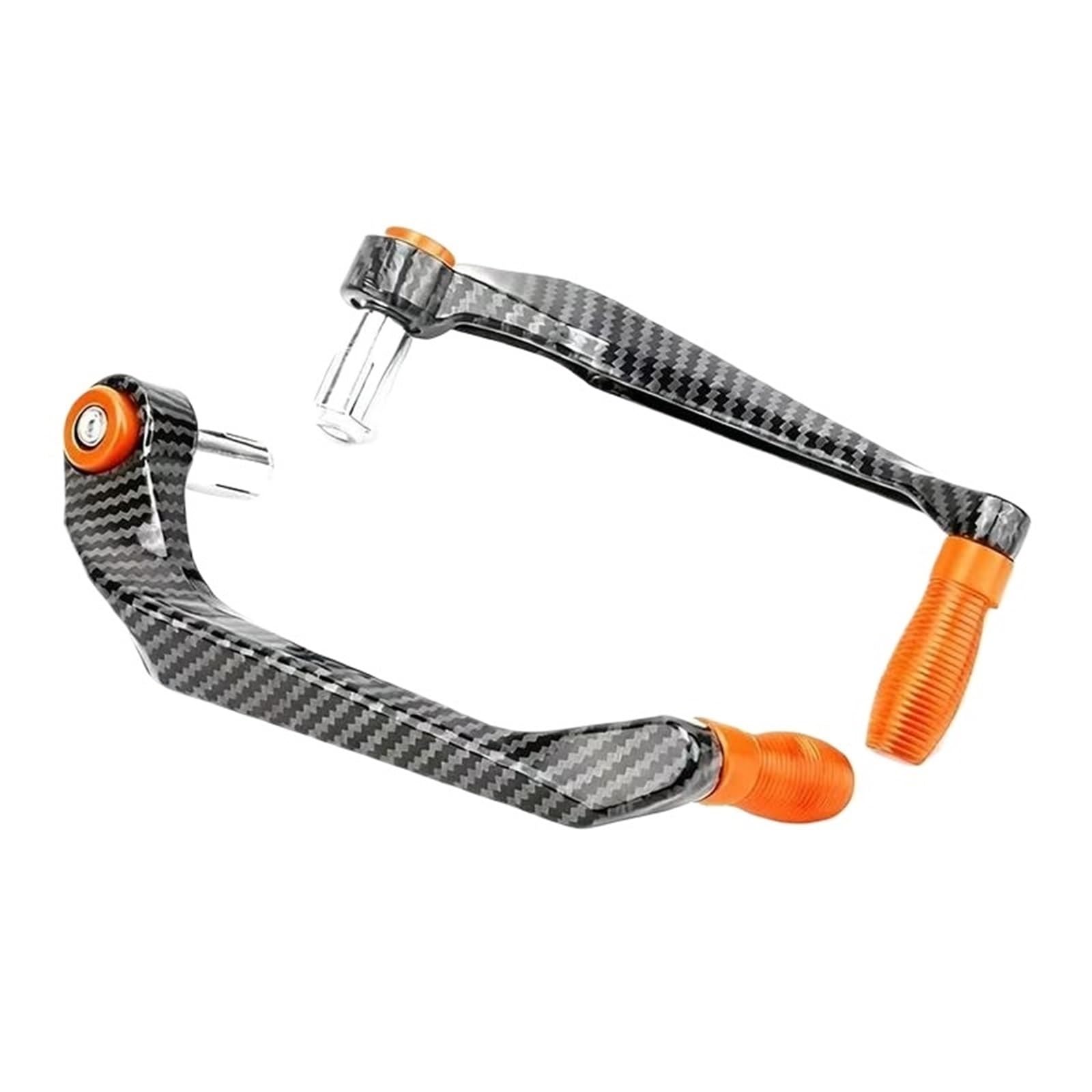 Hjtedhe Orange Universal 7/8" Motorcycle Brake Lever Guard Handlebar Protector Motorcycle Handlebar Lever Guards(Orange)