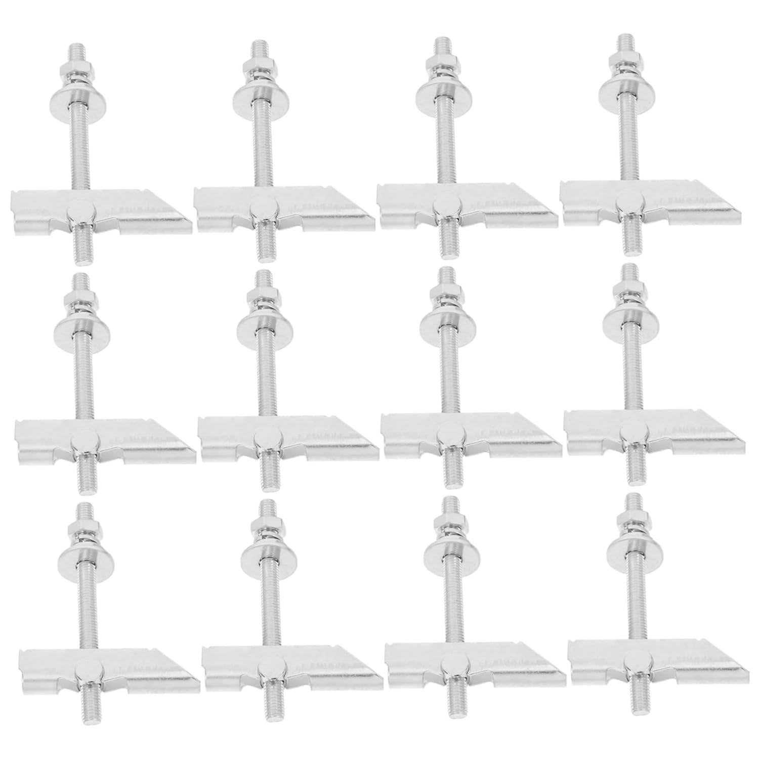 SOESFOUFU 12pcs Heavy Duty Steel Toggle Bolts & Wing Nuts - Versatile Wall Anchors for Drywall, Brick, Ceiling Hanging