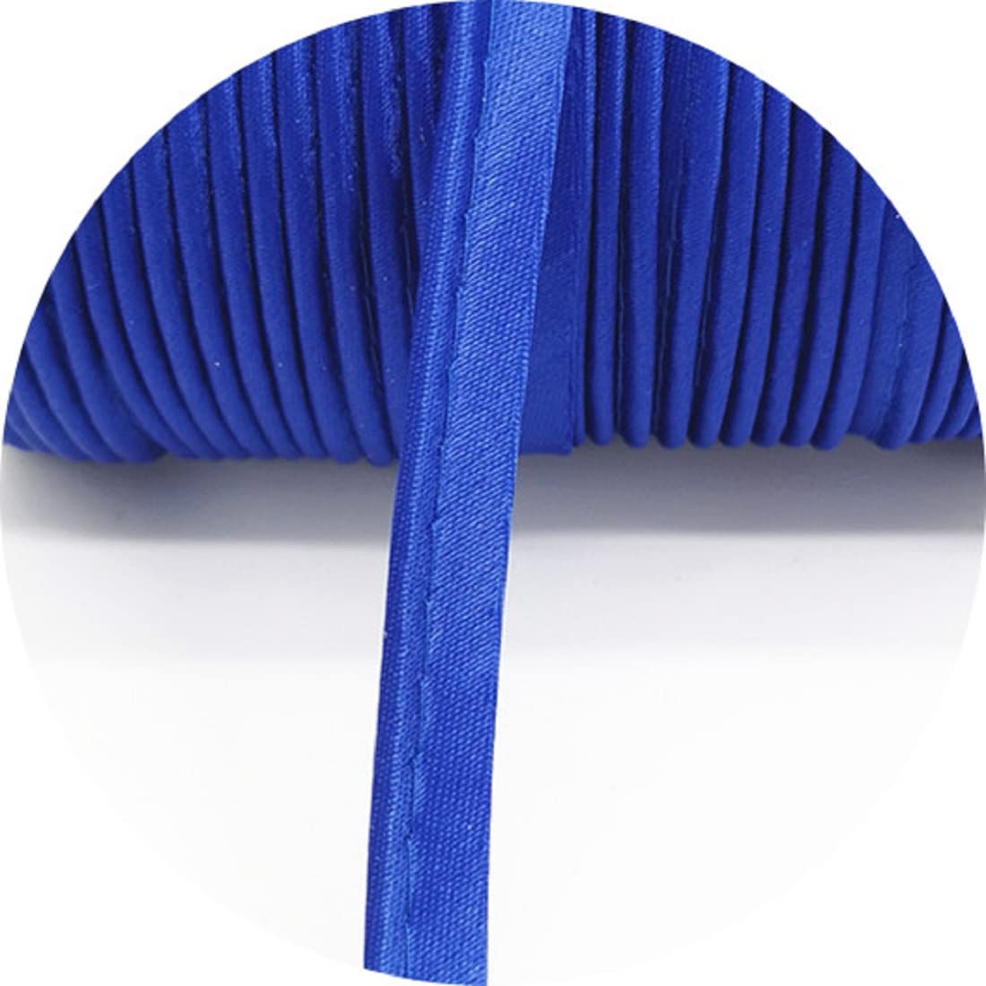Yalulu 20 Meters Edge Sewing Ribbon Bias Insert Piping Cord Rope for DIY Patchwork Garment Sewing Making and Trimming Home Textile (Gem Blue)