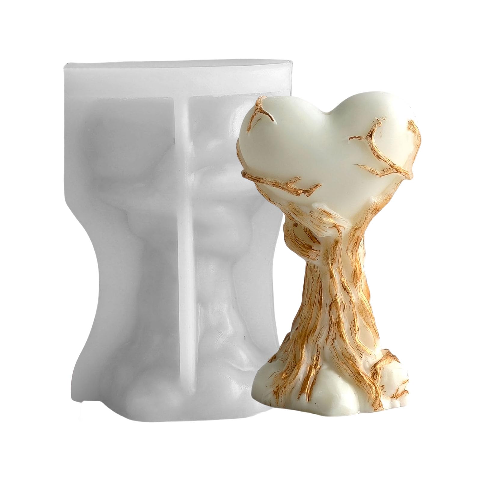 Buxuaaaa Silicone Heart Shape Mold Silicone Molds Perfect for Artistic Making and Enhancing Home Aesthetic Molds