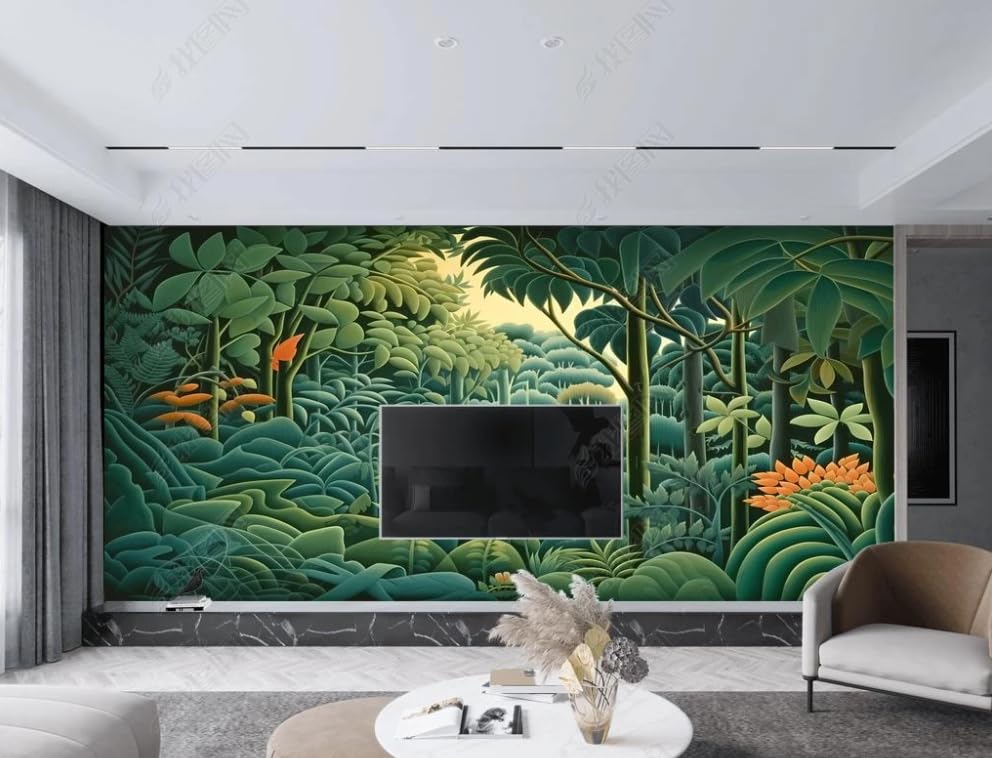 Papier peint intissé forêt tropicale haut de gamme 200x140cm