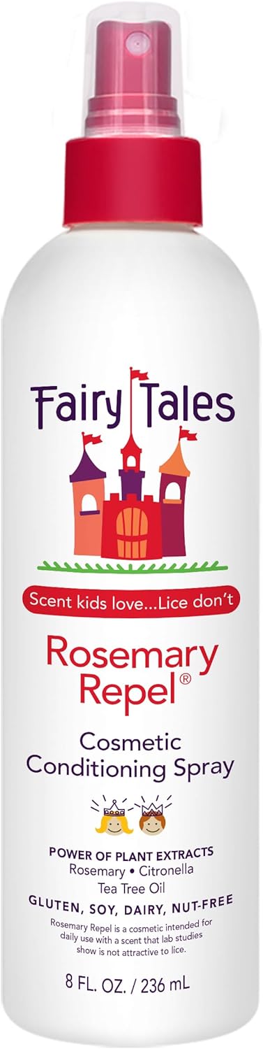 Fairy Tales Rosemary Repel Daily Kids Conditioning Spray – Kids Like the Smell, Lice Do Not, 8 fl oz. (Pack of 1)