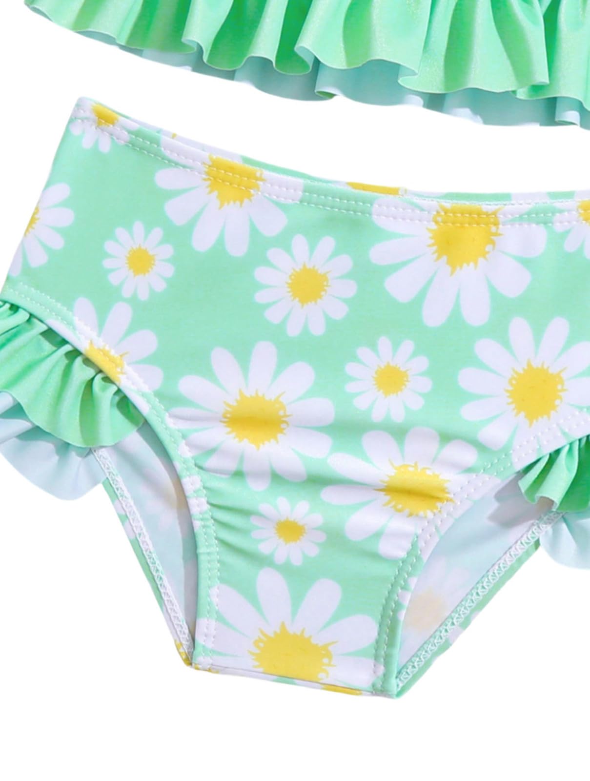 Swimwear Kids Girl - Traje de baño para niña de manga larga con pantalones triangulares, traje de baño de dos piezas