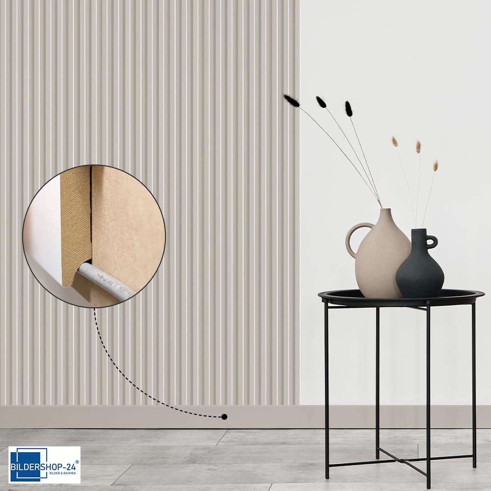 Bildershop-24 Juego de 6 zócalos/rodapiés para paneles de pared Dekowa en roble marrón 230 x 8 x 1,8 cm