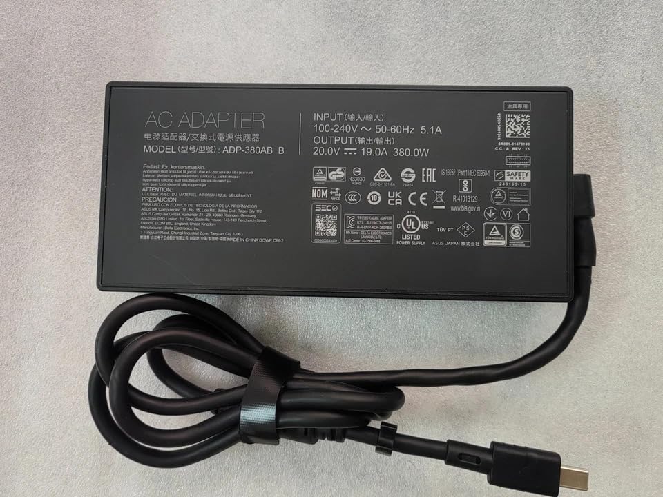 Caricabatterie adattatore AC 20 V 19 A 380 W per ASUS ROG Strix G18 G815LW-G18.U95080