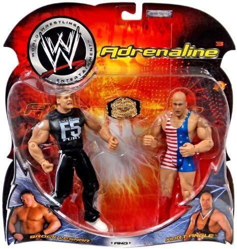 WWE Wrestling Adrenaline Action Figure 2-Pack Kurt Angle & Brock Lesnar by Adrenaline [parallel import goods]