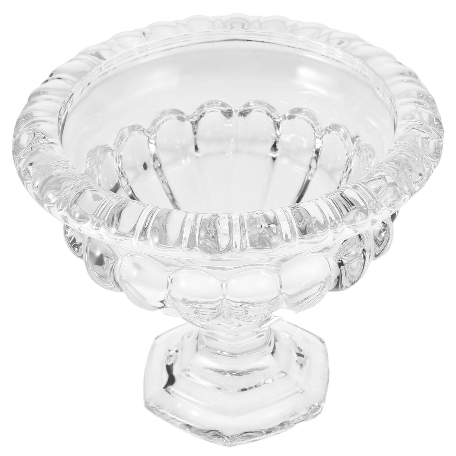 Operitacx Coupes à Dessert en Verre Style Européen, Pied, Transparentes