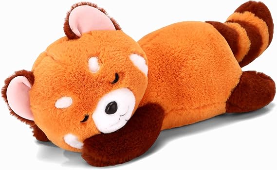 Red Panda Stuffed Animal Pillow - Cute Plush Toy Plushie Gift for Girlfriend Kids Birthday - 13.7" Panda Pillow