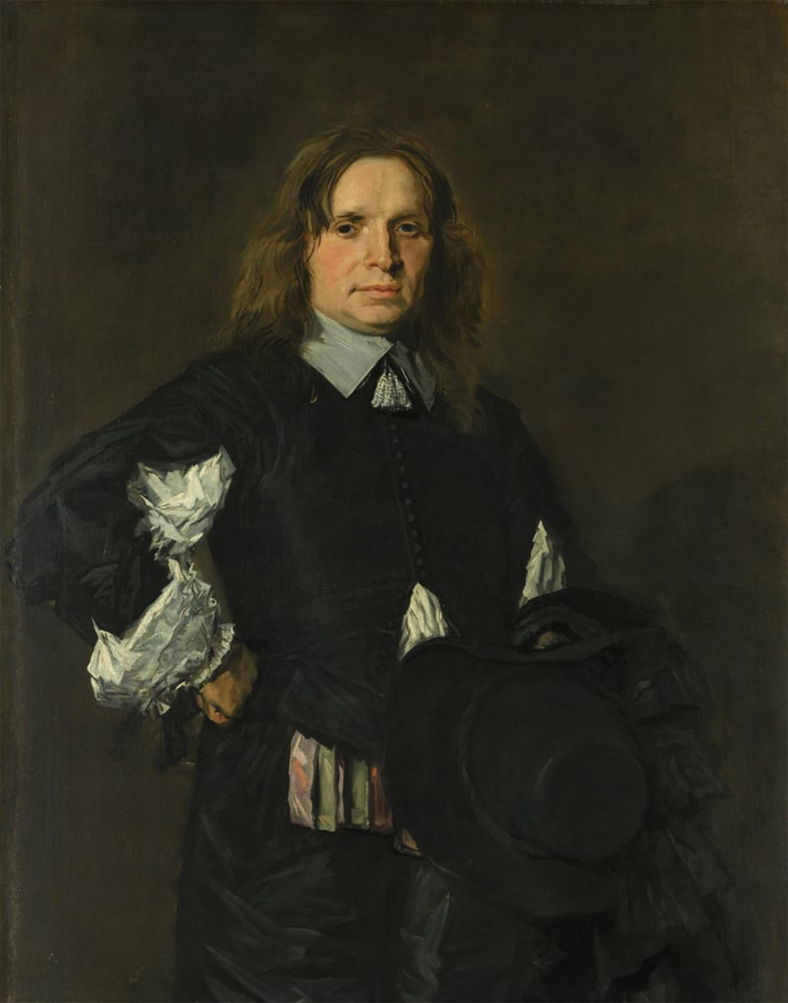 ARTXLXXBN Famous Painting Art Wall Decor Abstract Art Picture Portrait of a Man by Frans Hals Animal Pictures for Home Decor 60x90cm
