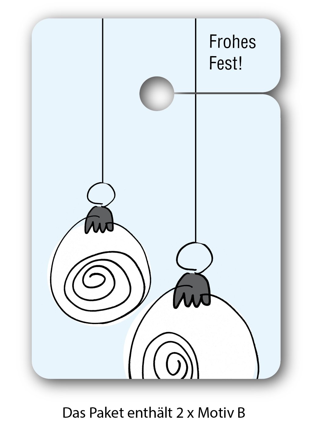 Edle Weihnachts 64 Stück Geschenkanhänger | Papier Anhänger | Geschenkkarten zu Weihnachten: Frohe Weihnachten | Frohes Fest