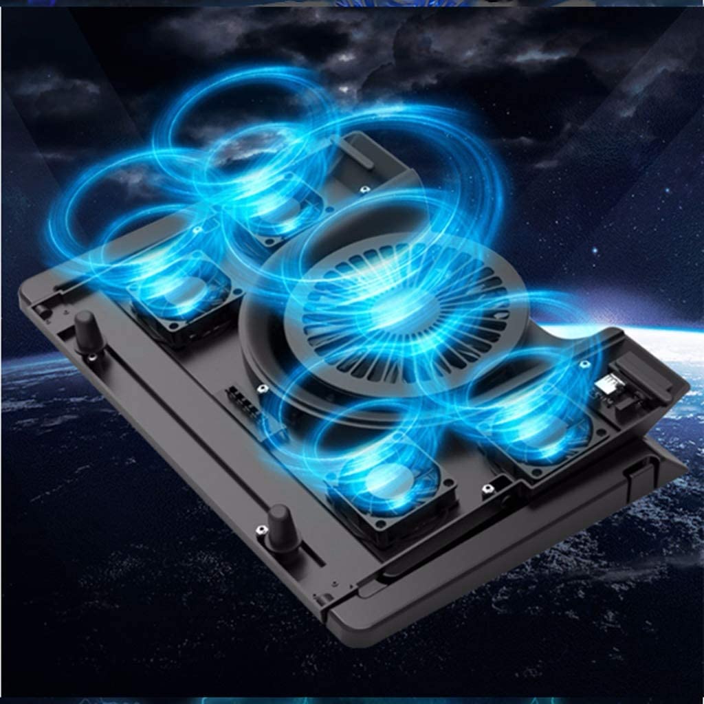 Base di raffreddamento da Gaming Supporto Di Raffreddamento Per Laptop In Alluminio Con Retroilluminazione RGB Gaming Cooling Pad Per Scrivania Ventola Alimentata Tramite USB per PC Notebook