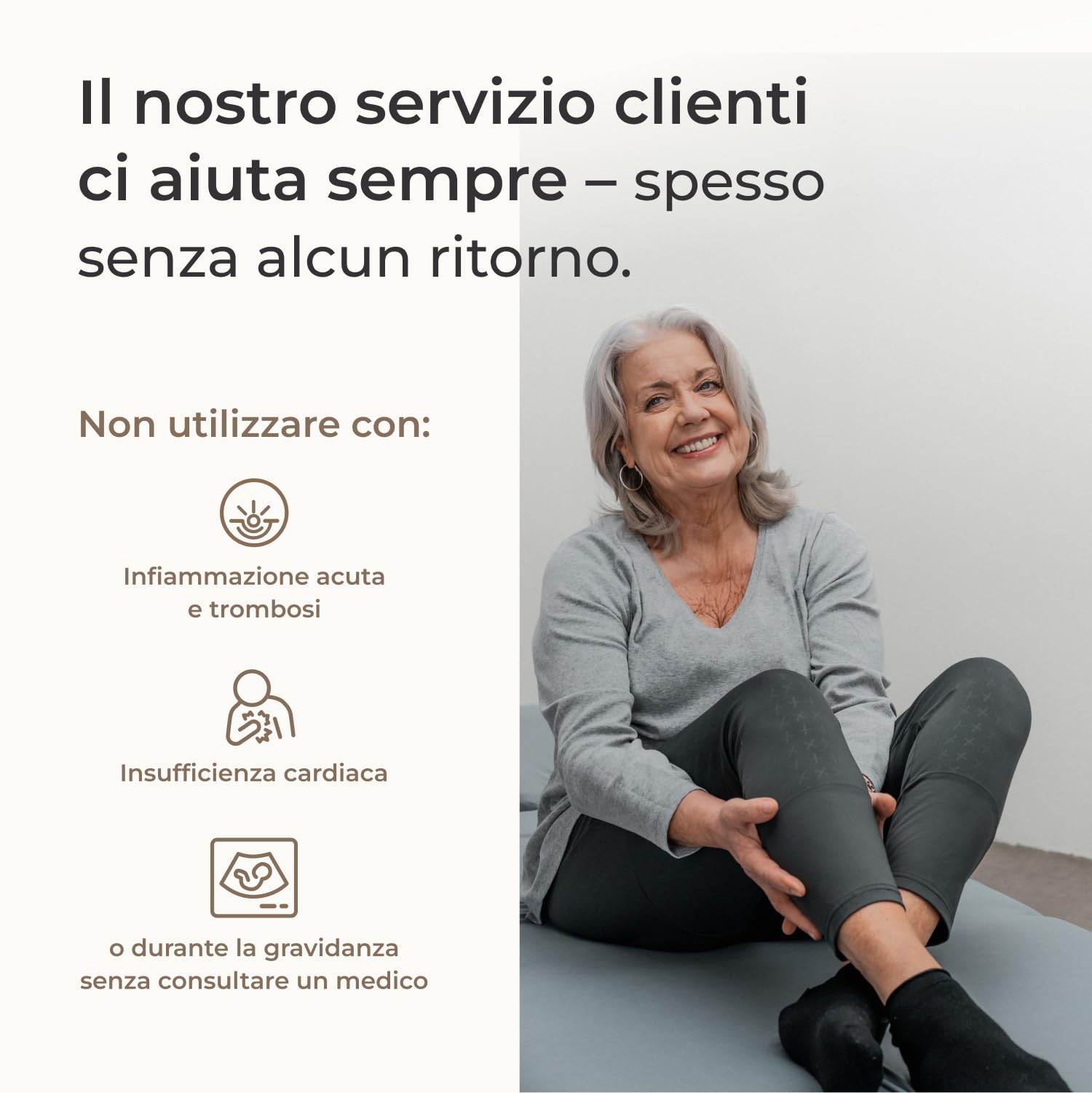 Apparecchio per massaggio a impulsi VEIN ANGEL :: massaggio a scorrimento con 4 camere d'aria :: Facile da maneggiare e con servizio di assistenza da 10 e lode