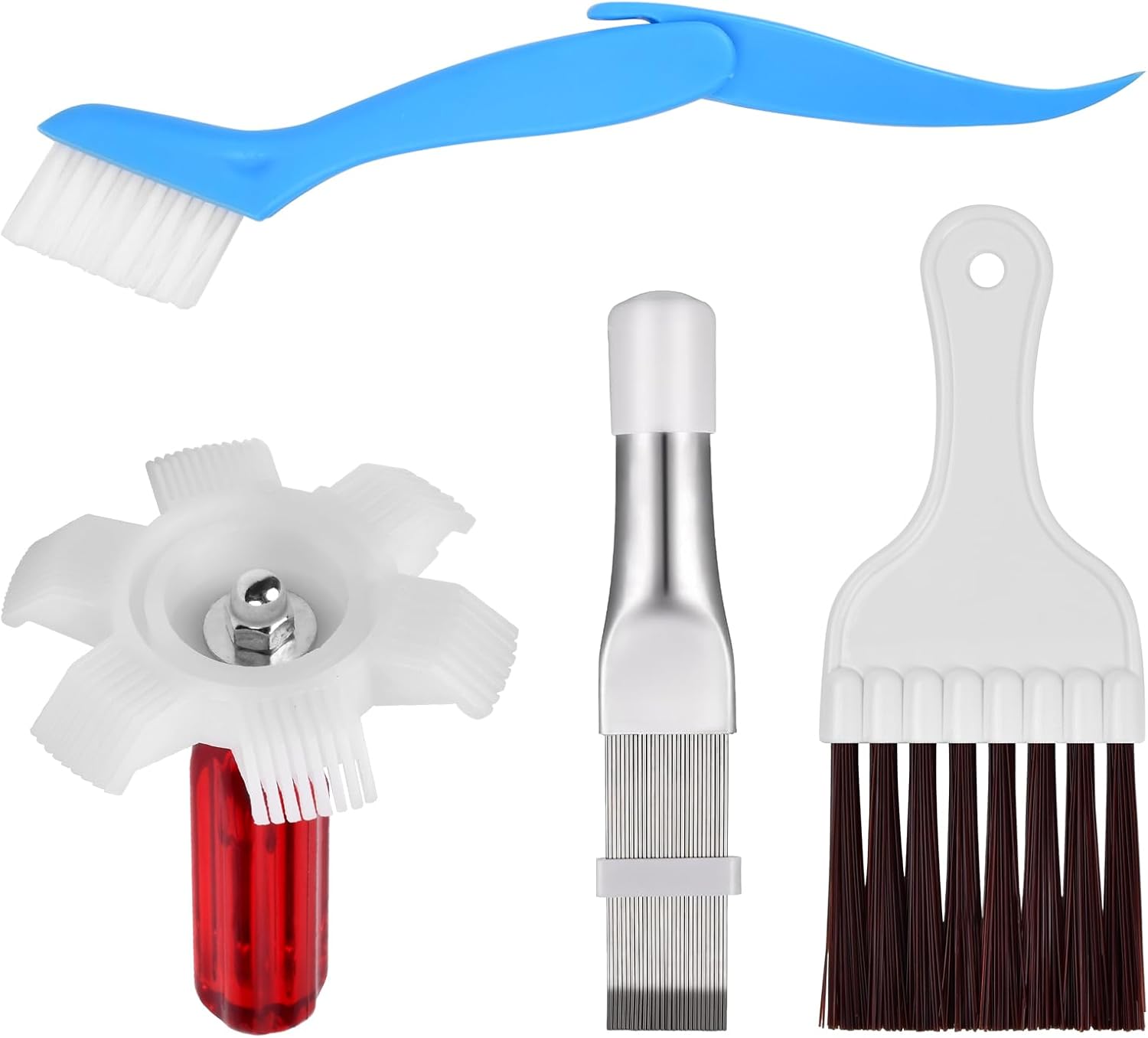 Air Conditioner Fin Comb, 4 Pieces Air Conditioner Condenser Fin Cleaning Brush Ac Fin Comb