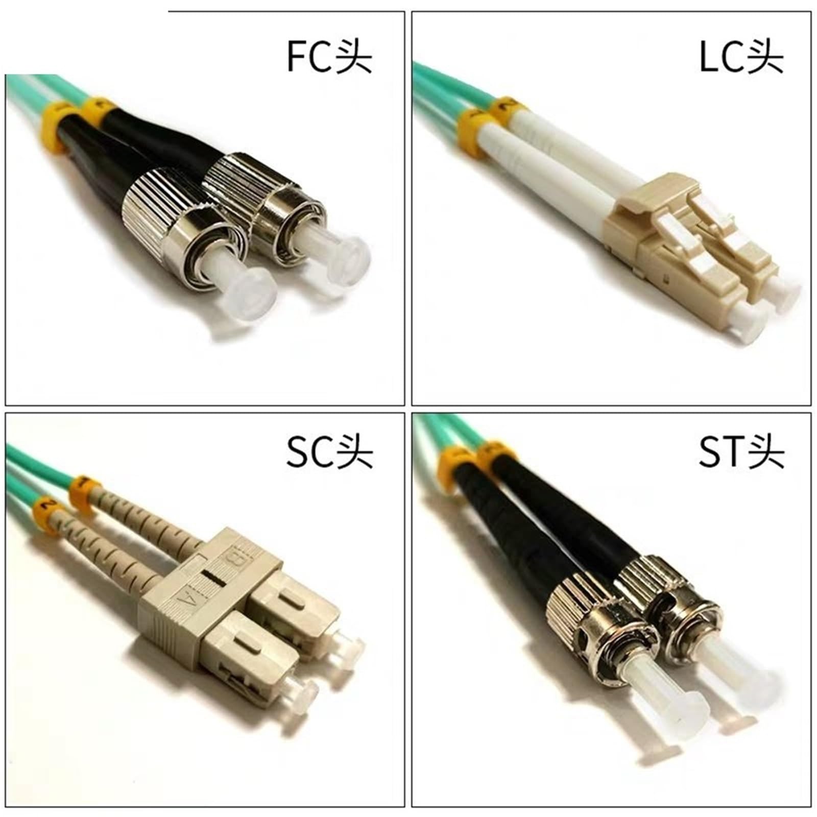 OM4 SC-SC-LC-LC-FC-FC-ST-ST Duplex Światłowodowe kable przyłączeniowe wielomodowe 2,0 mm 3,0 mm 2 Ftth Kabel krosowy IL(45M)
