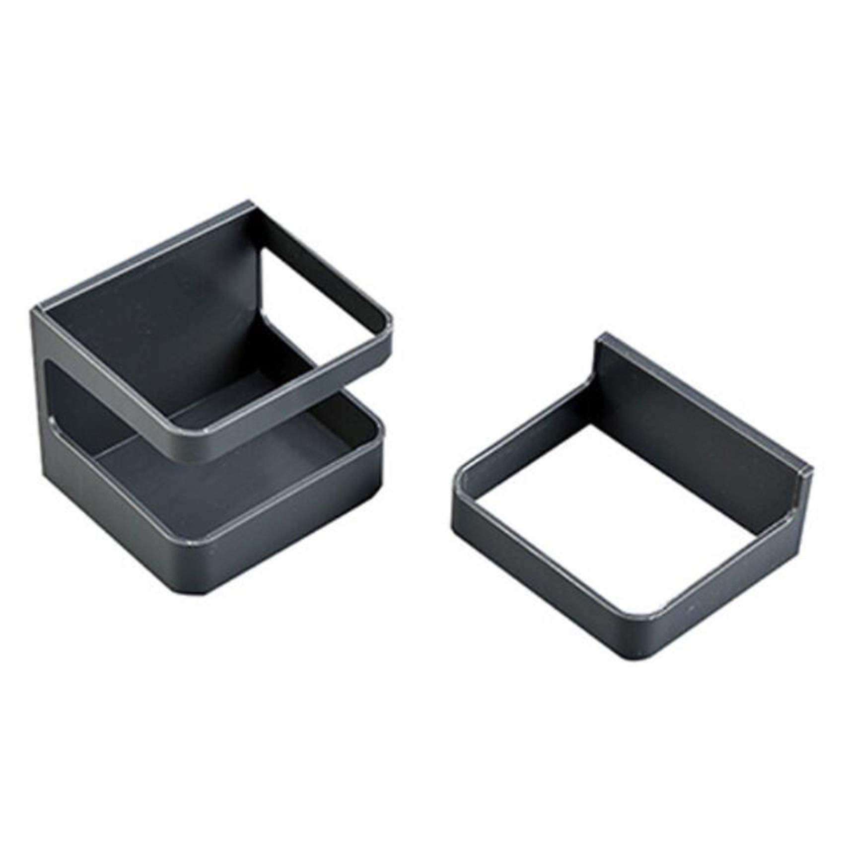 Liangwan No Drill Umbrella Stand Holder Rustproof Umbrella Storage Box For Home Indoor,Gray Black