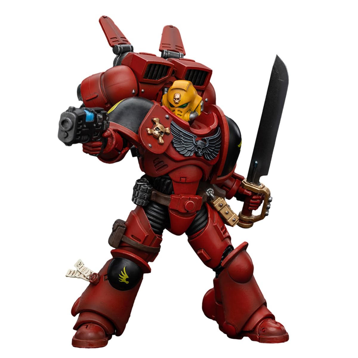 HiPlay JoyToy Warhammer 40K 1:18 Scale Collectible Figure: Blood Angels Jump Pack Intercessors Sergeant with Plasma Pistol Action Figures JT7370