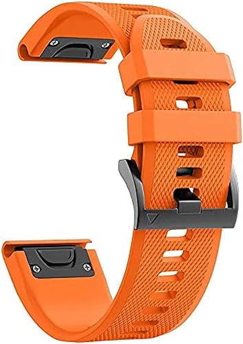Correa de silicona de 0.86 pulgadas de fácil ajuste compatible con Fenix 7X 6X 5X, Garmin Fenix 5X Fenix 6X Fenix 7X Descent Mk2 Smartwatches Fenix