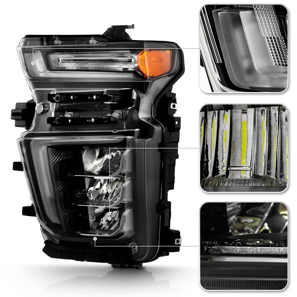 Driver Side LED Headlight Assembly For 2020-2023 Chevy Silverado 2500HD / 3500HD - View #2