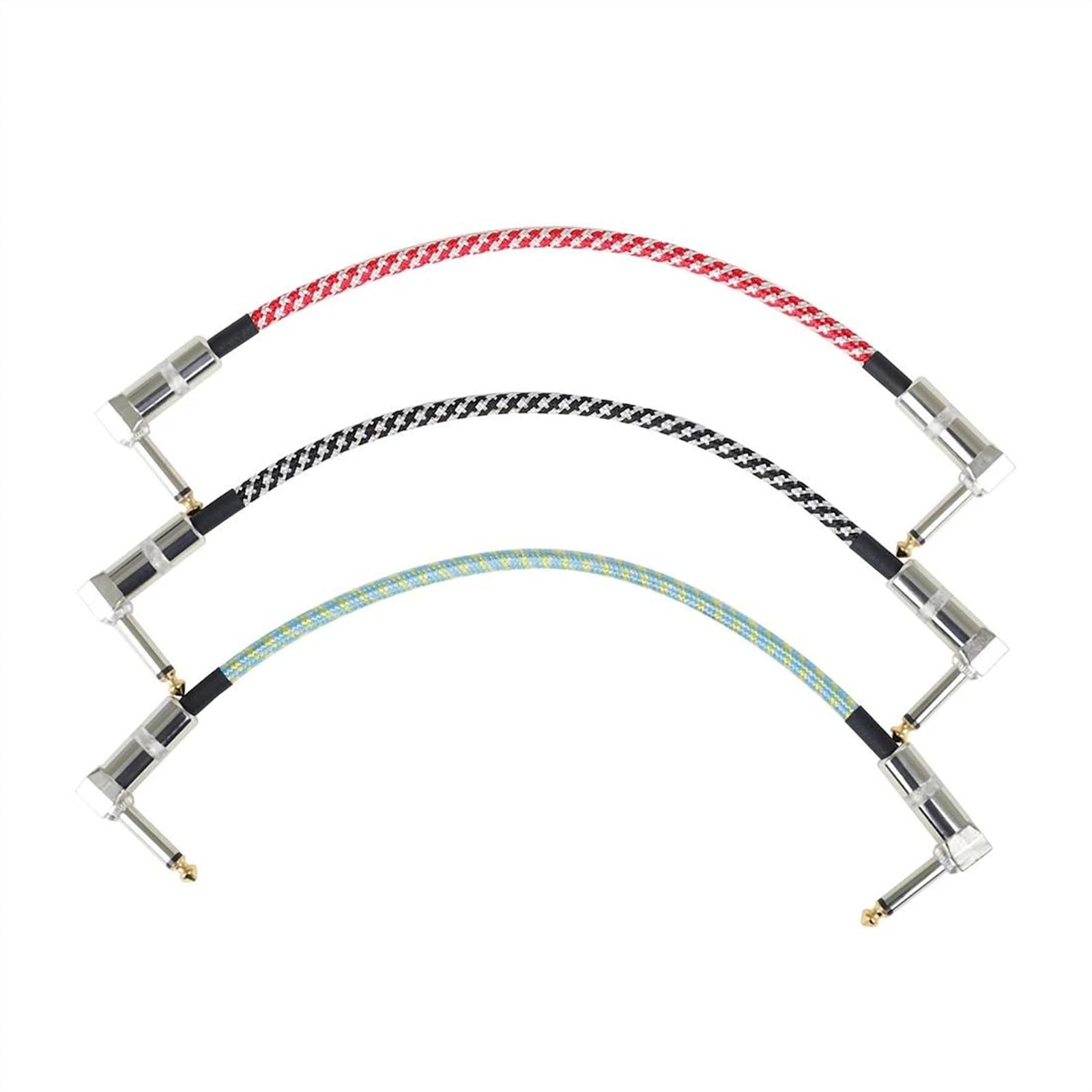 Accessori Per Cavi Per Amplificatori Musicali Per Chitarra Elettrica, Basso Cavi Audio Intrecciati In Nylon Da 6,5 ​​a 6,5 ​​Jack Cavo Audio per Strumento Chitarra