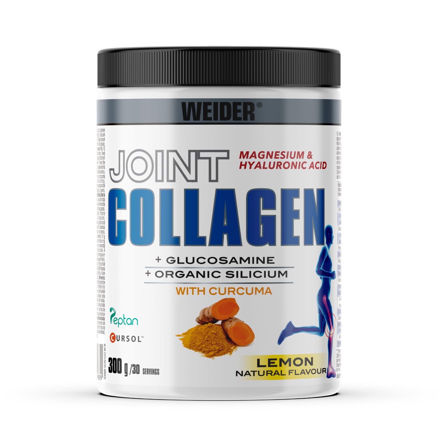 Weider Joint Collagen con glucosamina, condroitina, MSM, ácido hialurónico y vitamina E, D y C