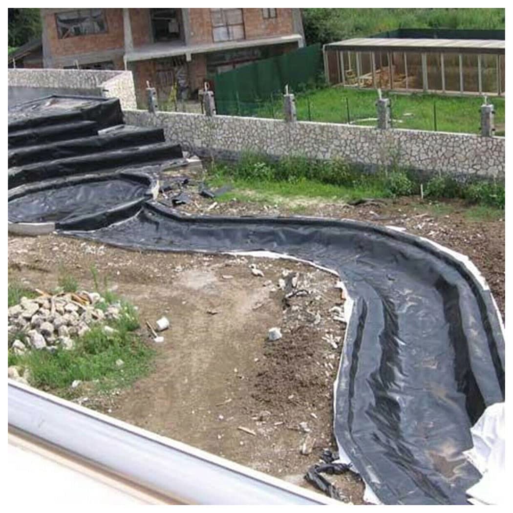 Generico Telo Impermeabile Resistente per Giardini e Piscine, Membrana Flessibile per laghetto 6x8 m (19,7x26,2 Piedi) - Durevole, a Prova di umidità, Ideale per progetti in Giardino e per laghetti