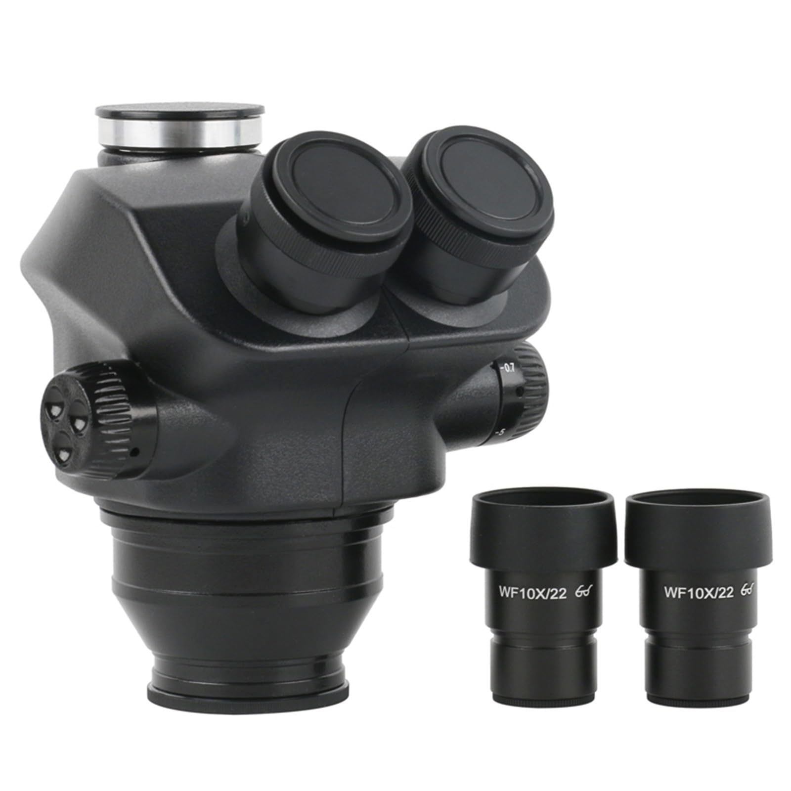 Microscopio Estéreo Trinocular Focal 7X ~ 50X, Lente Barlow De 0,5X 0,7X, Microscopio Industrial De Reparación De Soldadura(7X-50X)