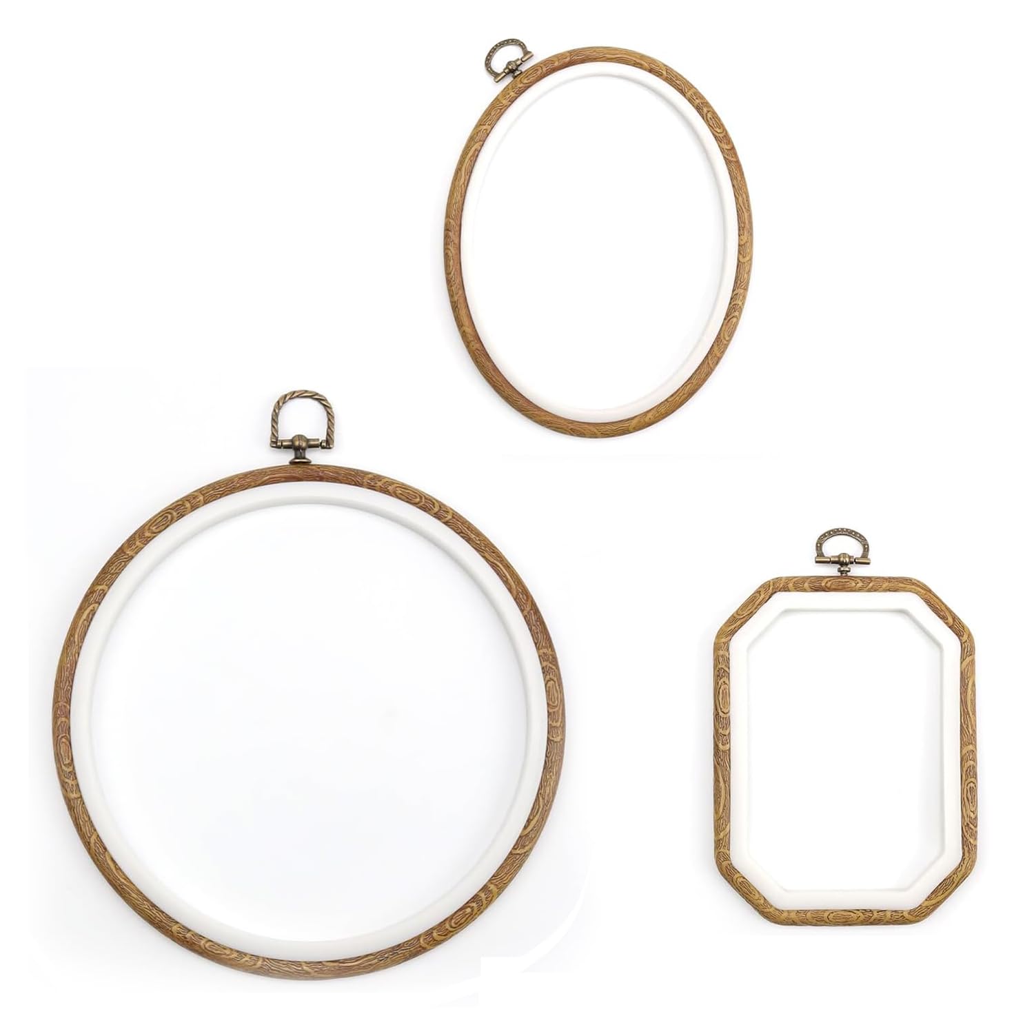 sixhaobu 3 pièces cercle de broderie
