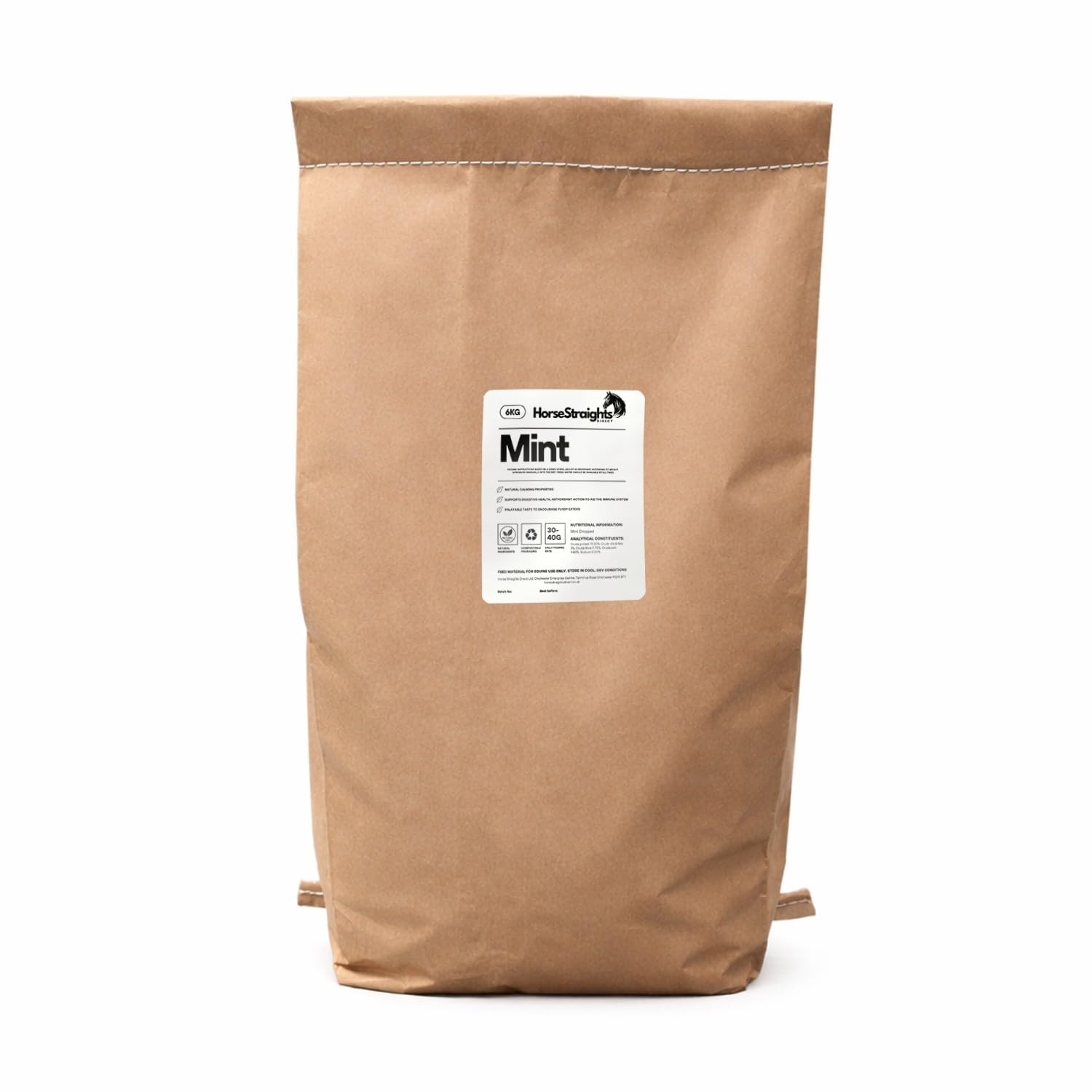 Mint for Horses Palatability Digestive Soothing & Stress Comfort Support 6KG HSD Horse Straights Direct